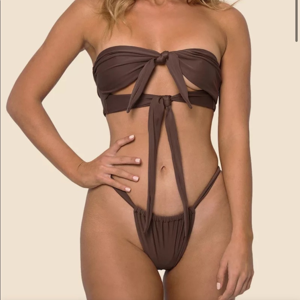 COPY - NWT Khassani swimwear jelly top and bottoms